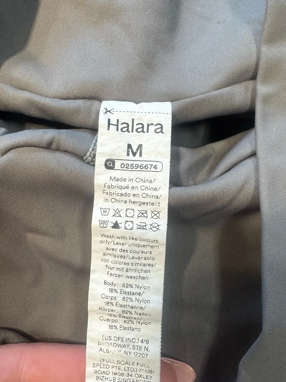 HALARA Gray Athletic Shorts with Built-In Liner